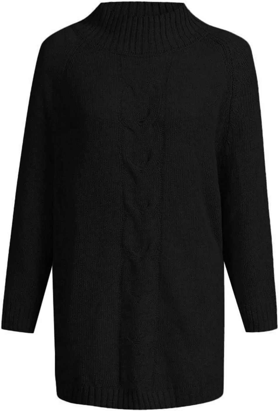 Ribbed Knit Sweaters for Women Long Sleeve Turtleneck Sweater Winter Fashion Tops Solid Color Sweater Blouse