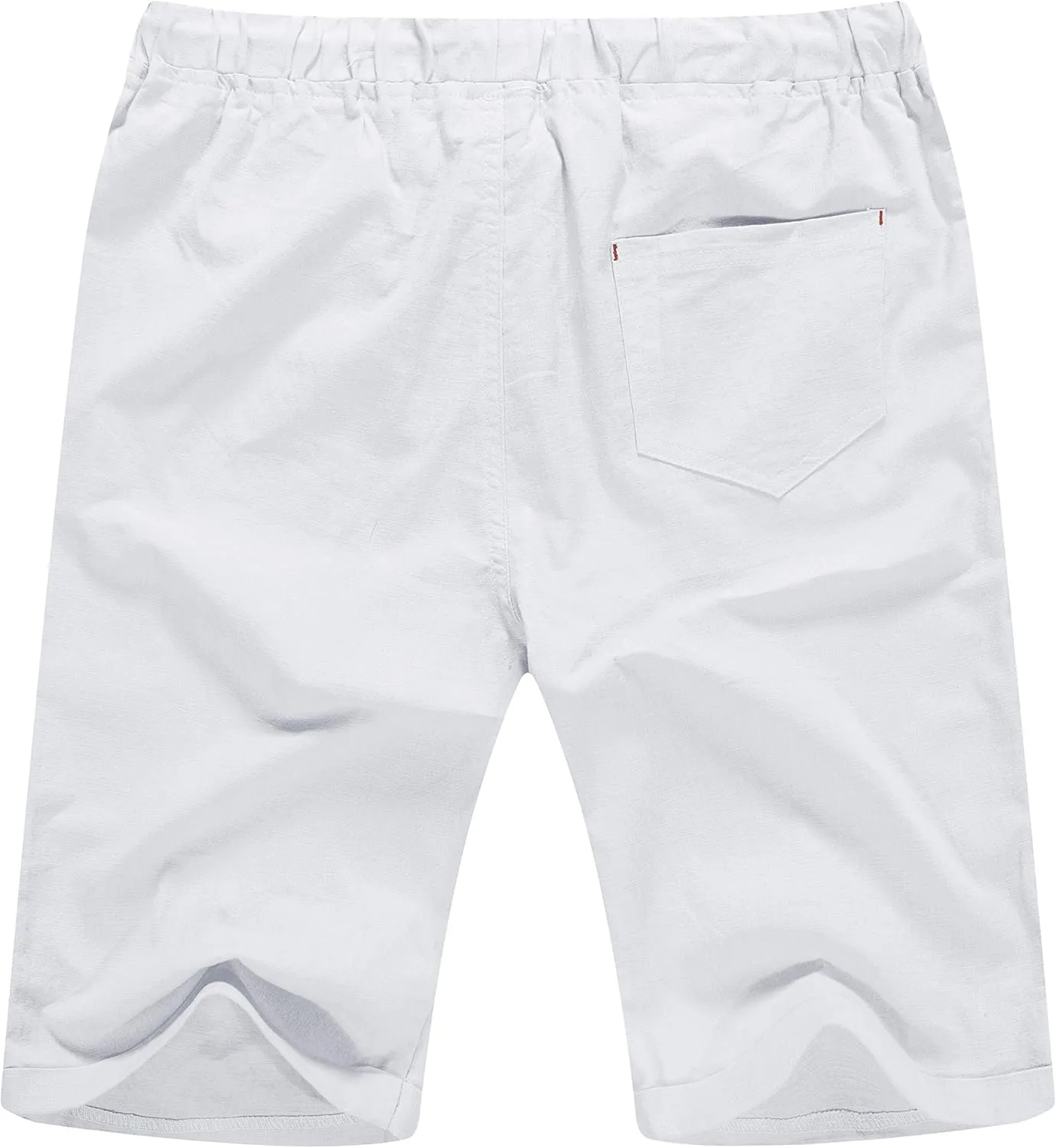 Sailwind Mens Linen Shorts Casual Drawstring Summer Beach Shorts