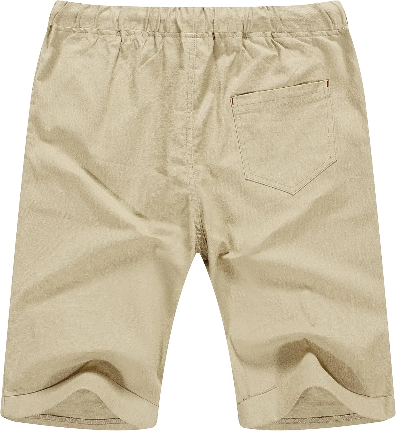 Sailwind Mens Linen Shorts Casual Drawstring Summer Beach Shorts