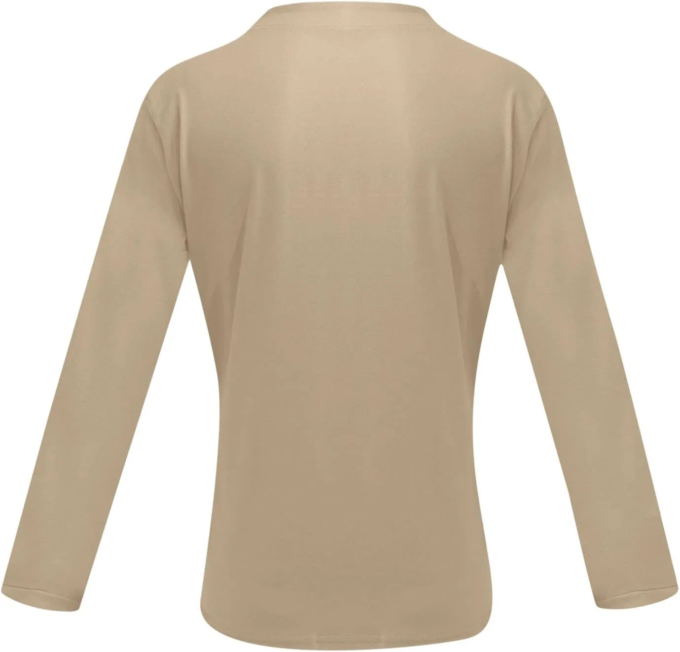 Shirts for Men Fashion Western Long Sleeve Oversized Tshirts Streetwear V Neck Shirt Big and Tall Solid Fall Clothes