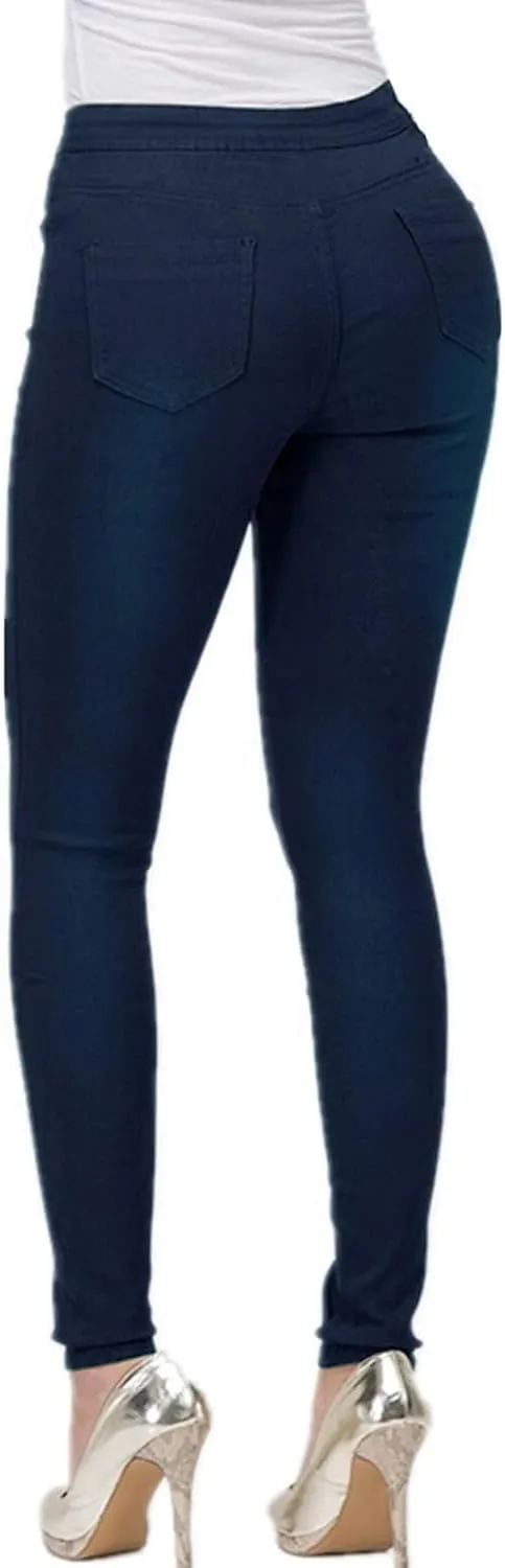 Skinny Jeans for Women 2024 High Waisted Stretchy Classic High Rise Slimming Jeggings Colored Denim Trousers Pants