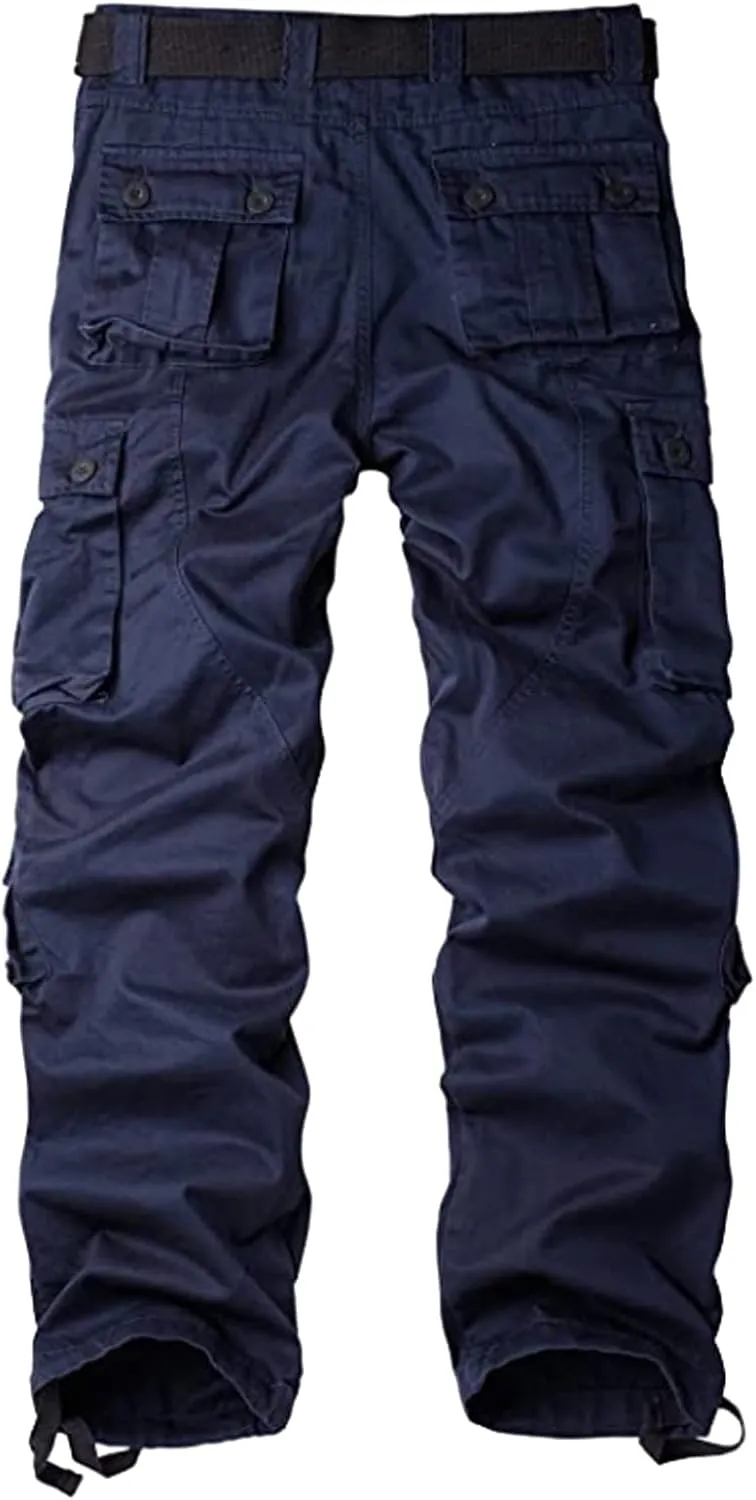 Skylinewears Men’s Wild Cargo Pants - Tactical Military Combat Pants, Lightweight 8-Pocket Outdoor Work Trousers