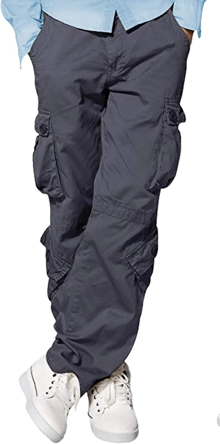 Skylinewears Men’s Wild Cargo Pants - Tactical Military Combat Pants, Lightweight 8-Pocket Outdoor Work Trousers