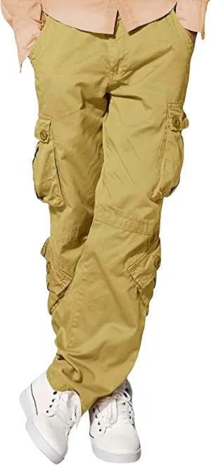 Skylinewears Men’s Wild Cargo Pants - Tactical Military Combat Pants, Lightweight 8-Pocket Outdoor Work Trousers
