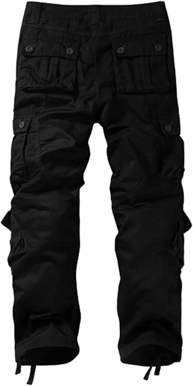 Skylinewears Men’s Wild Cargo Pants - Tactical Military Combat Pants, Lightweight 8-Pocket Outdoor Work Trousers