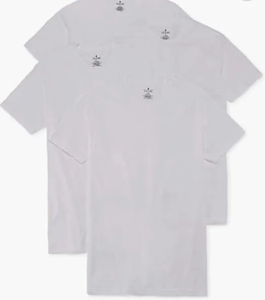 Stafford 4-Pack Men's Blended Cotton V-Neck T-Shirts White (XXL)