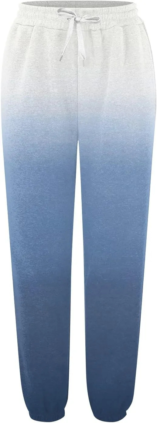 Straight Leg Sweatpants for Women Workout High Waisted Yoga Pants with Pockets High Waisted Casual Trousers Jogger