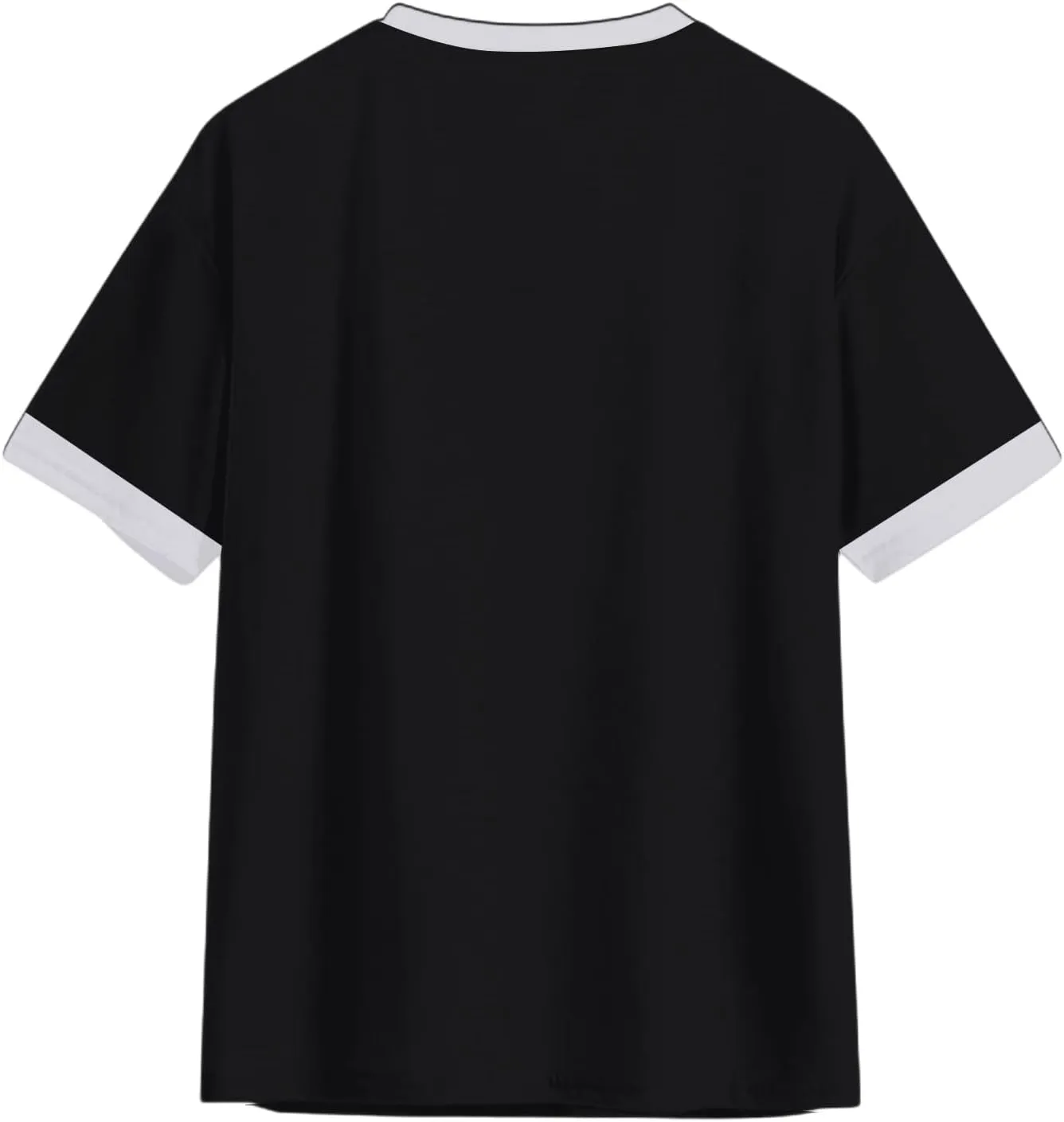 Summer Tops for Women Short Sleeve Crewneck Oversized T Shirts Trendy Solid/Flower Printed Beach Vacation Clothes
