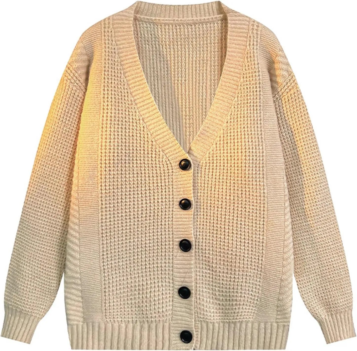 SUWBMHWE Zulmaliu Mens 2024 Casual Long Sleeve Cardigan Sweater Shawl Collar Button Down Ribbed Knit Sweaters Outerwear