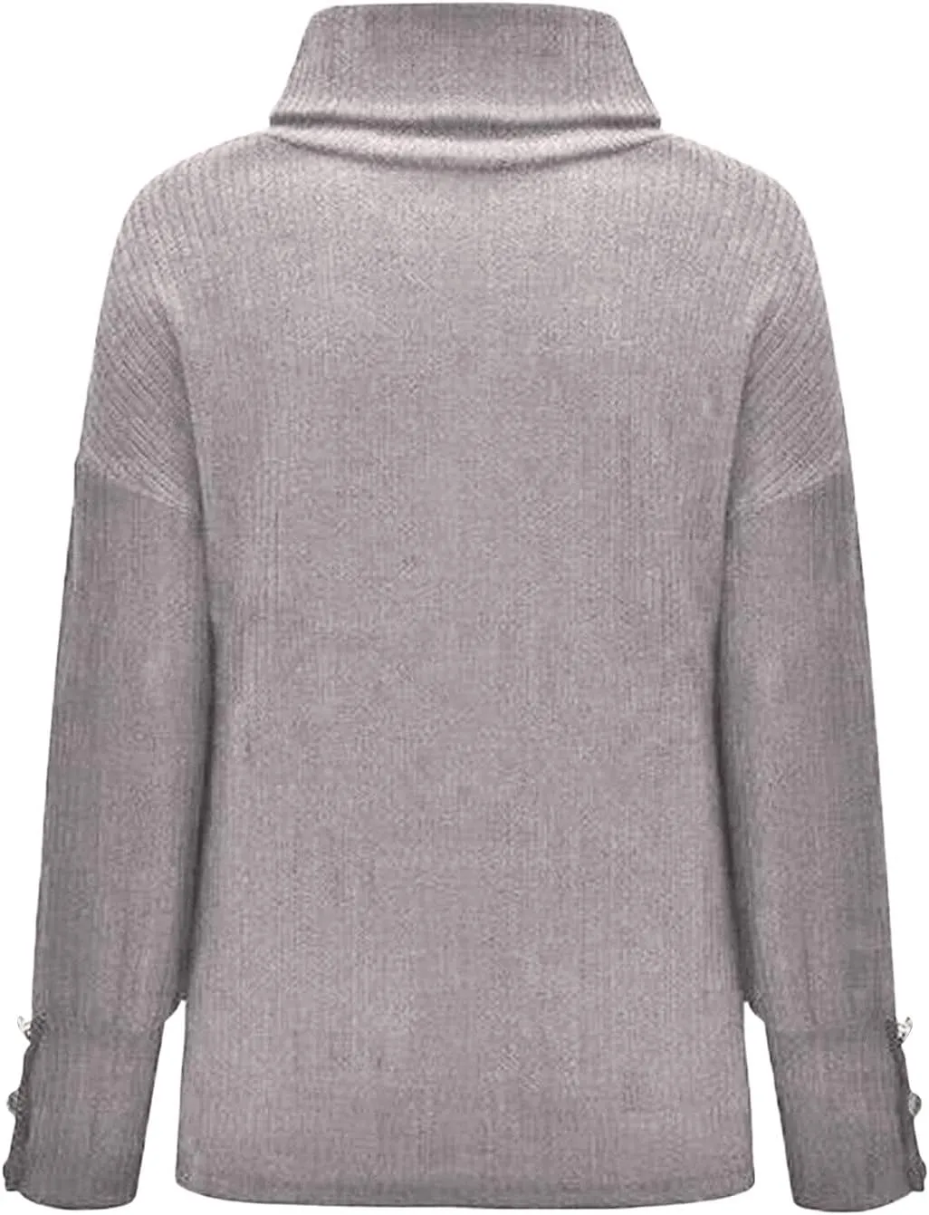 Sweaters for Women Trendy 2023 Fall Fashion Knitted Tops Plus Size Long Sleeve High Neck Pullover Sweaters