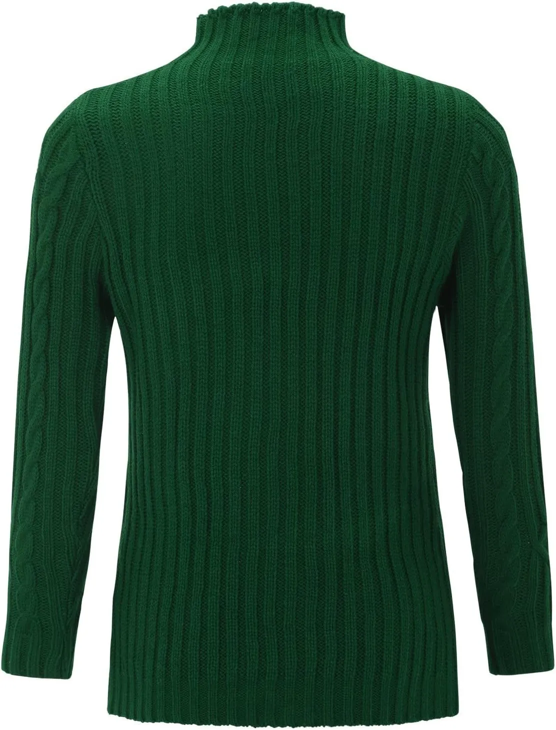 Turtleneck Ribbed Sweaters for Women Wool Knit Bottom Female Long Sleeve Thick Loose Pullover Fall Outfits for Women