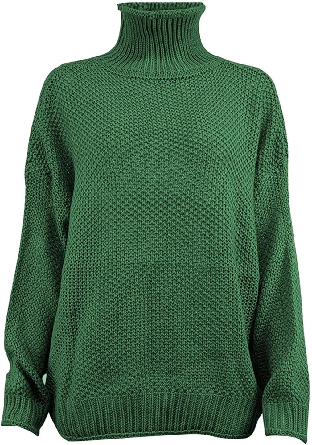Turtleneck Sweater Women Solid Color Long Sleeve Sweater Casual Trendy Sweater Winter Thermal Sweater Blouse