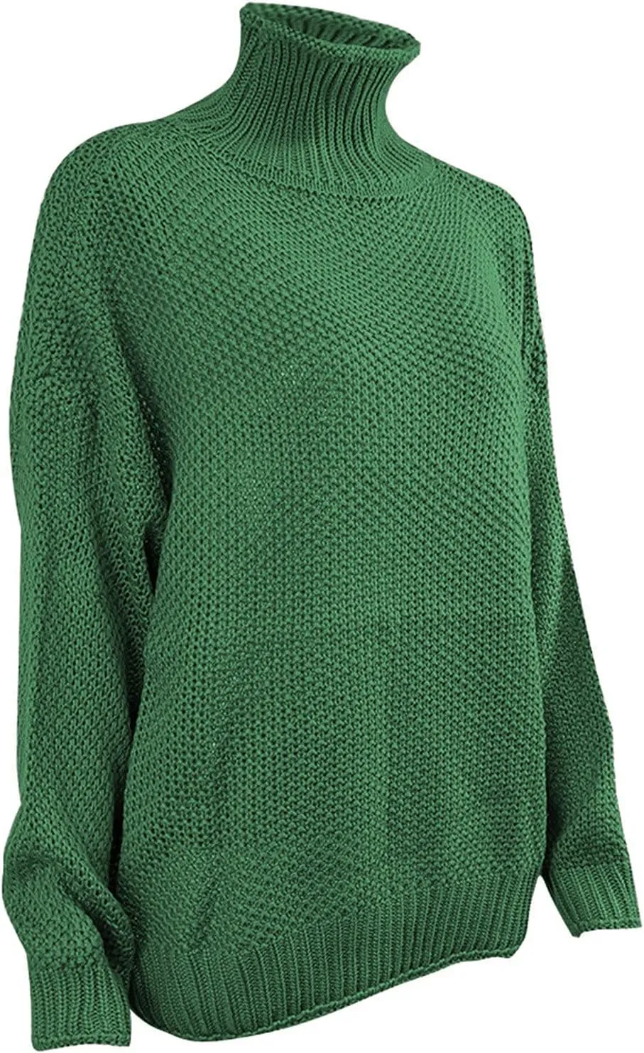 Turtleneck Sweater Women Solid Color Long Sleeve Sweater Casual Trendy Sweater Winter Thermal Sweater Blouse