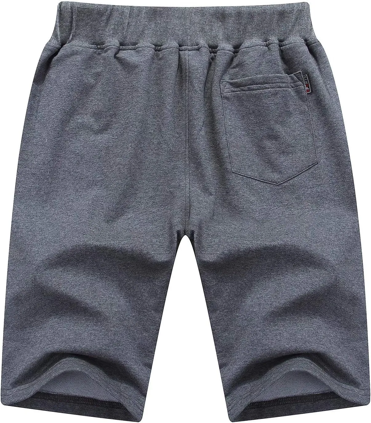 Tyhengta Mens Shorts Casual Drawstring Elastic Waist Workout Shorts with Zipper Pockets