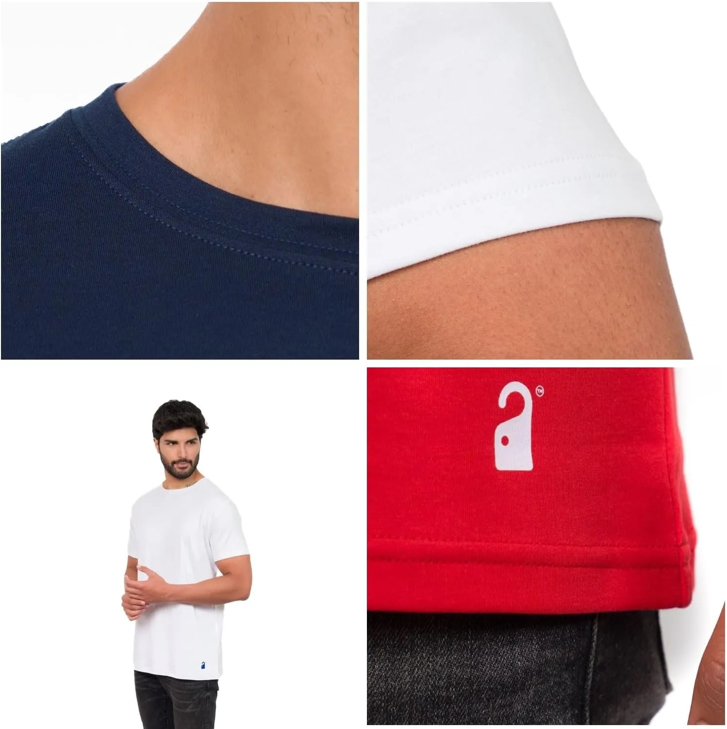 Ultra-Soft Pima Cotton Tshirt Men | Relaxed Fit Casual T Shirts for Man | Crew Neck & Short Sleeve | Premium T Shirts for Men