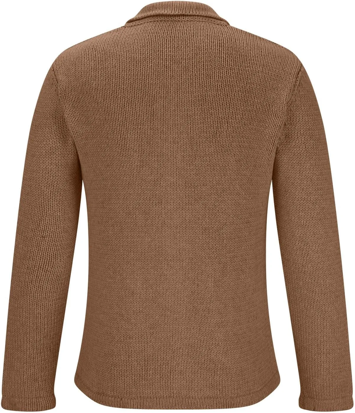 Wankang Mens Cardigan Sweaters Button Down Cable Knitted Knitwear Open Sweaters Winter Outwear Coat for Big and Tall Men