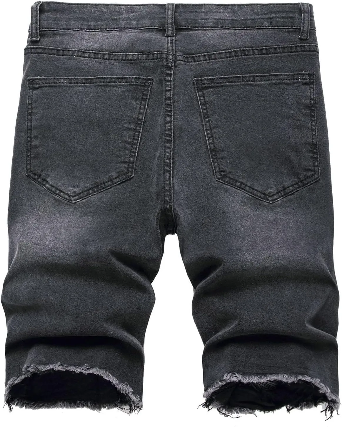 Washed Denim Shorts for Mens Casual Classic Fit Ripped Shorts Distressed Summer Jeans Shorts Workout Short Jeans Pants