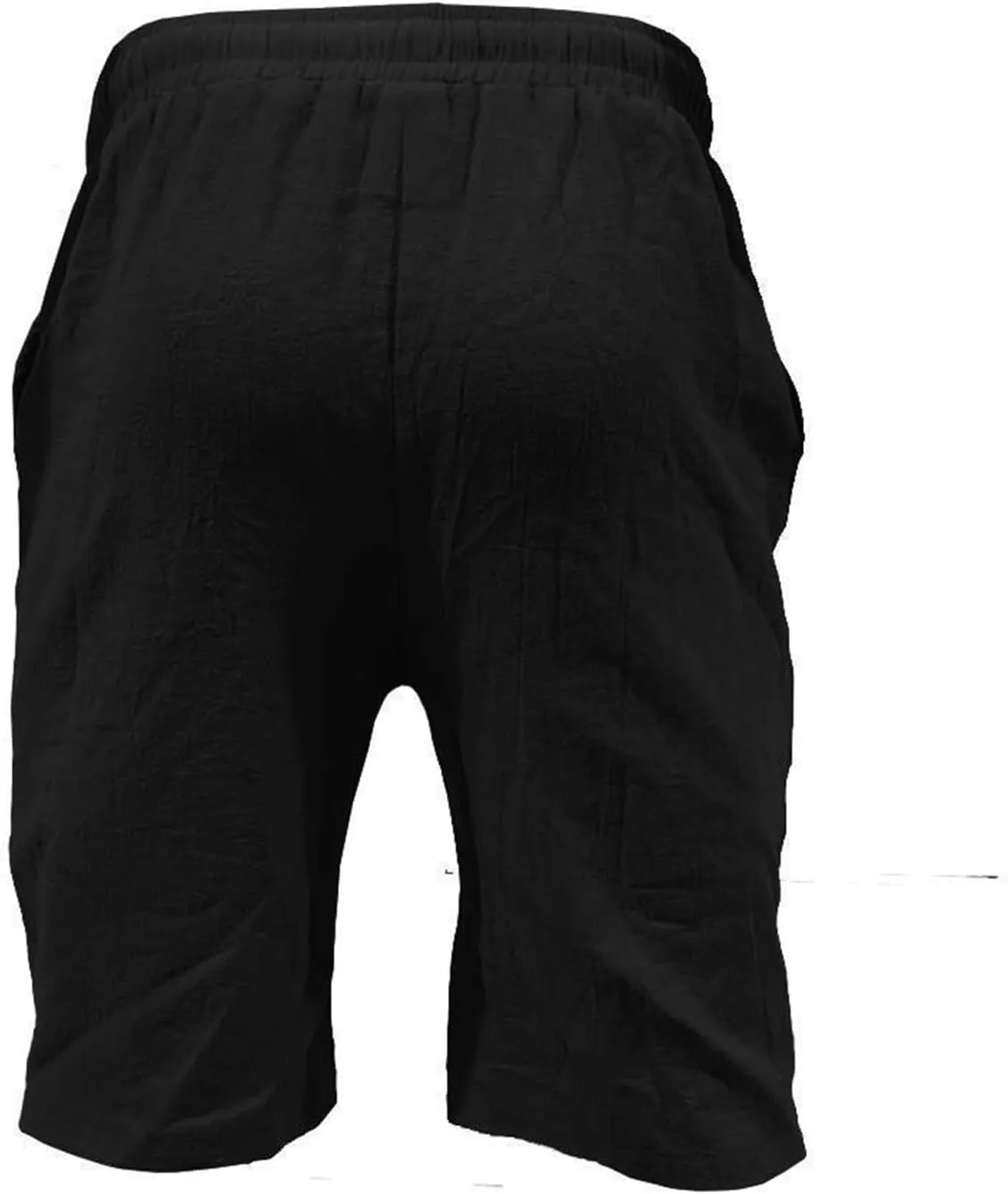 White Linen Shorts Men Big and Tall Beach Shorts Casual Cotton Linen Shorts Loose Lightweight Short Athletic Linen
