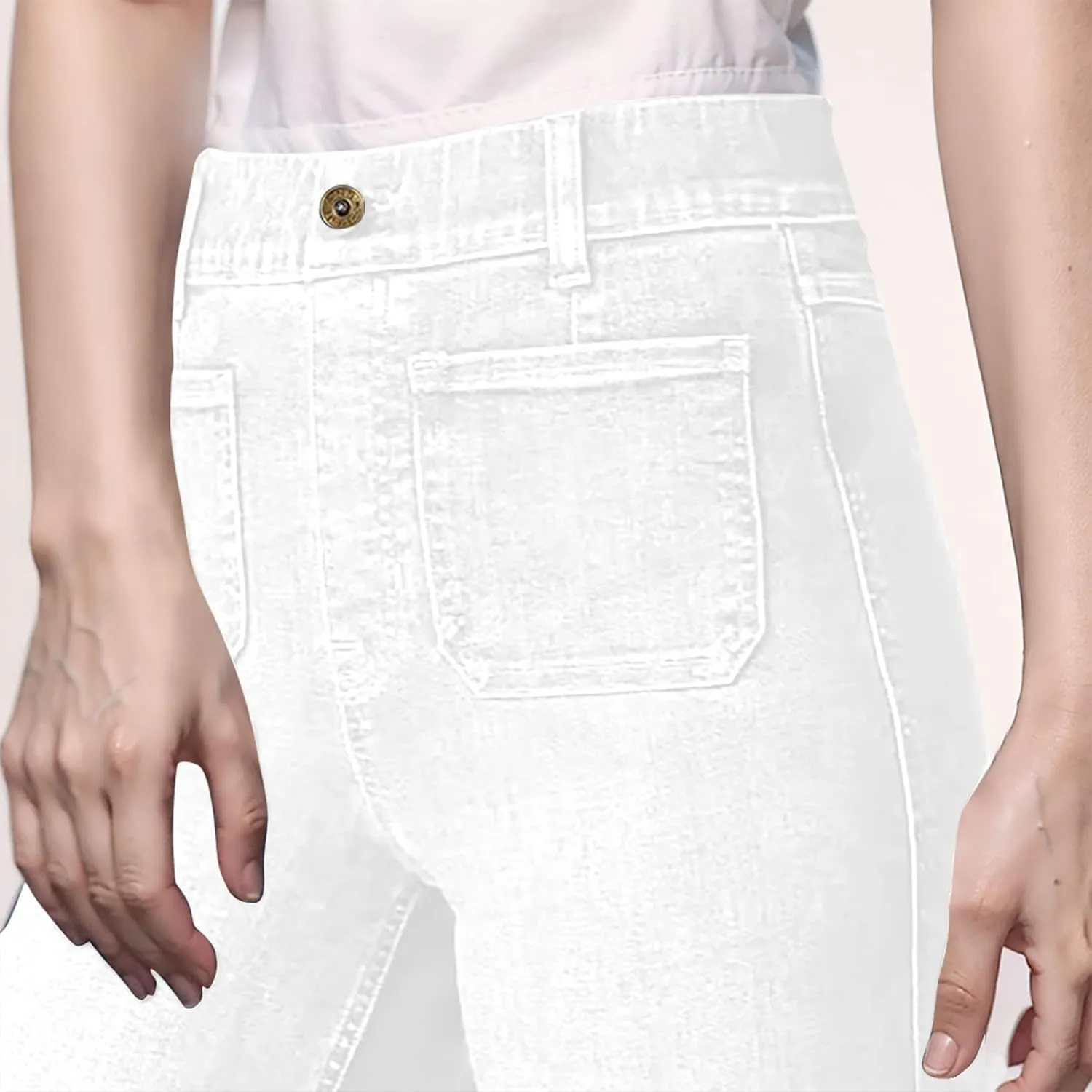 Wide Leg Pants for Women Plus Size Jeans High Waisted Denim Pants A Line Jean Pants Loose Fit Trousers Stretch Pants