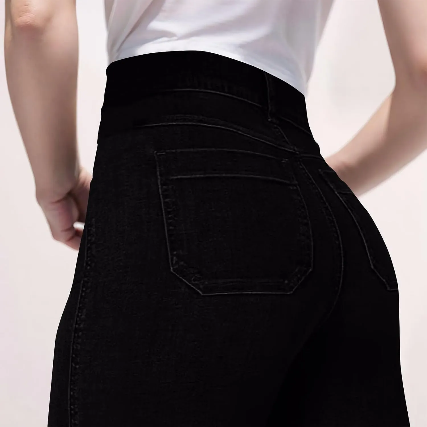 Wide Leg Pants for Women Plus Size Jeans High Waisted Denim Pants A Line Jean Pants Loose Fit Trousers Stretch Pants