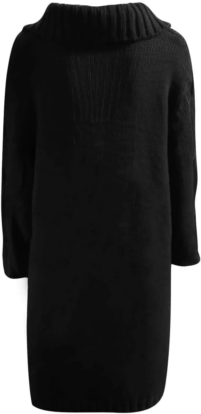 Women Cable Knit Cardigan Sweaters Oversize Chunky Warm Open Front Long Sweaters Trendy Button Outwear with Pockets