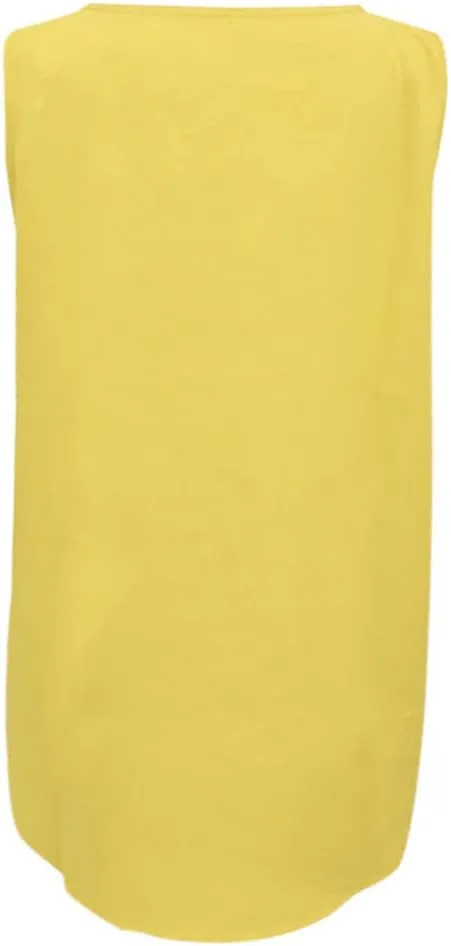Women Plus Size Loose V Neck Sleeveless T Shirts Chiffon Pullover Tank Tops High Neck Top