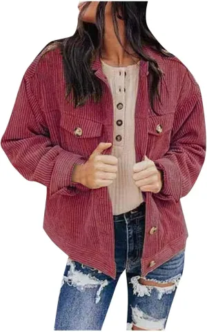 Women Solid Coat Pocket Long Sleeve Button Design Outerwear Fashion Coat Hooded plus Size Jackets for Women
