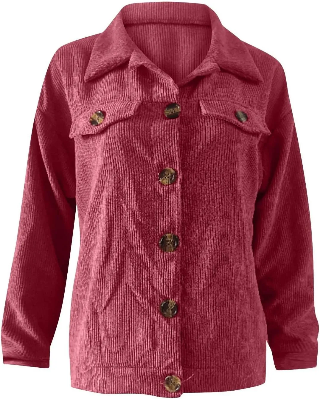 Women Solid Coat Pocket Long Sleeve Button Design Outerwear Fashion Coat Hooded plus Size Jackets for Women