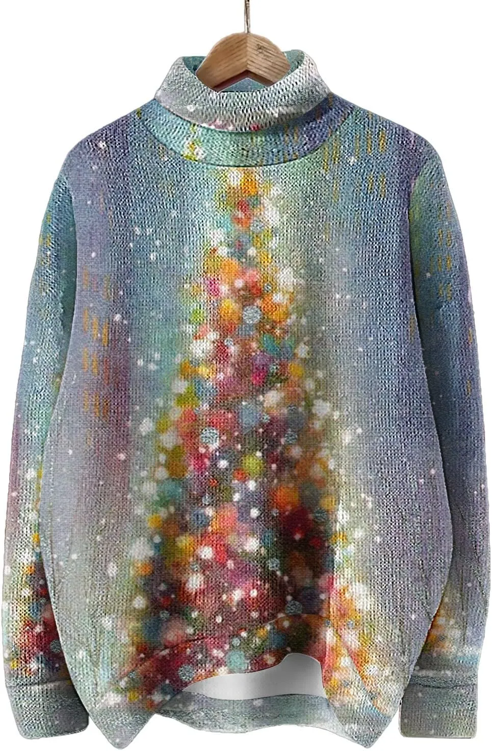 Women Turtleneck Sweater Cute Vintage Blouse Oversized Long Sleeve Ribbed Clothes Fall Winter Basic Knit Top