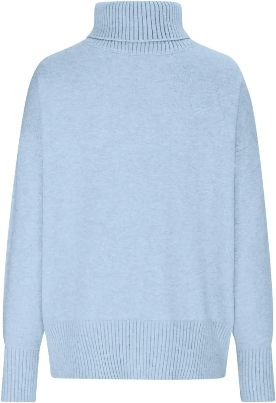 Women Turtleneck Sweaters Fashion Solid Long Sleeves Oversized Sweater Ribbed Knit Loose Casual Pullover Fall Tops