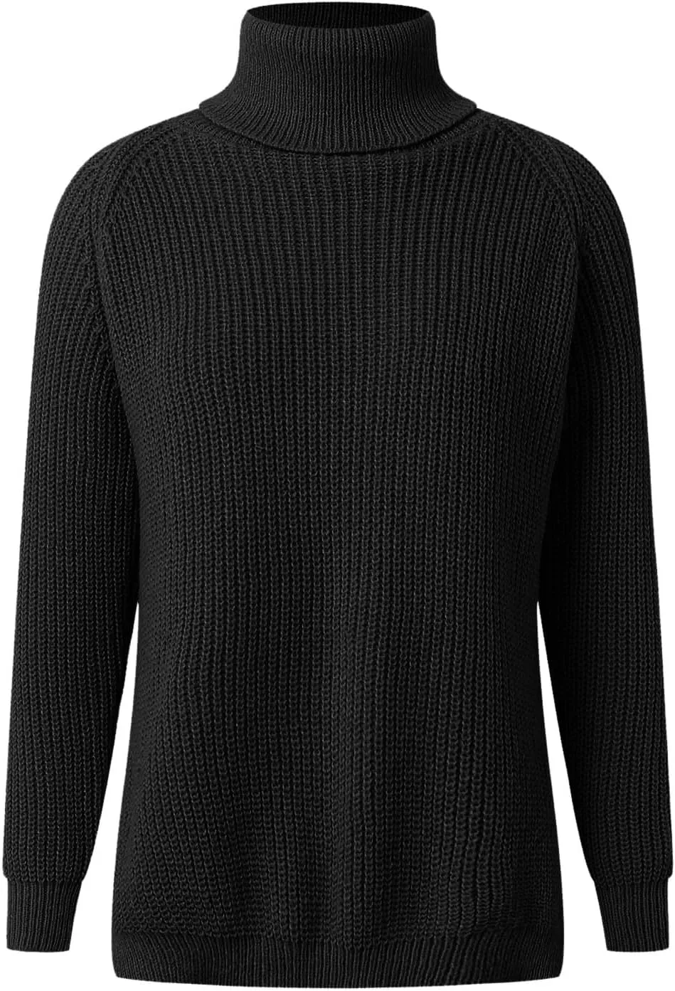 Womens 2024 Fall Fashion Pullover Sweaters Oversized Turtleneck Long Sleeve Cable Knit Sweater Casual Tops