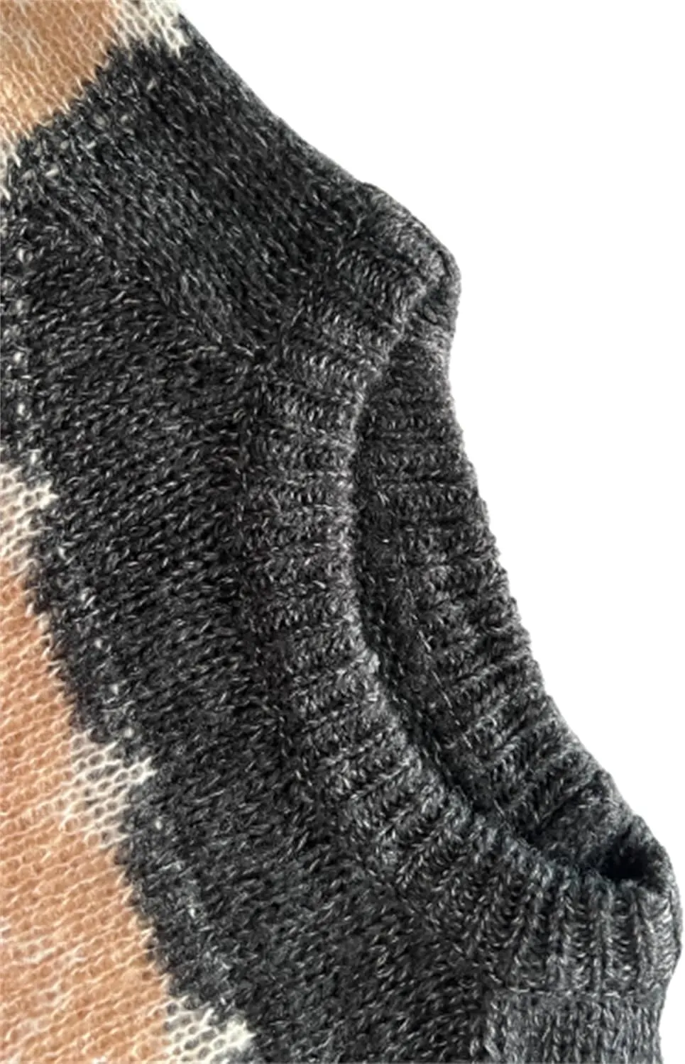 Women's Cable Knit Pullover Sweaters Oversized Chunky Fuzzy Mohair Sweatshirt Crewneck Long Sleeve Jumper Tops