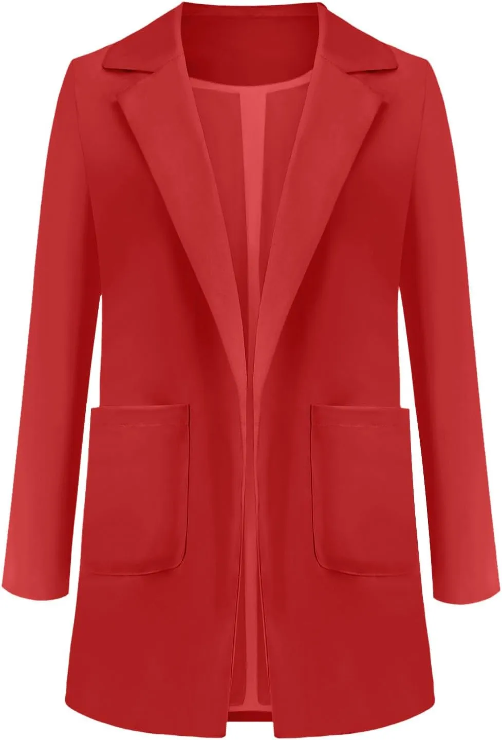 Womens Casual Blazers Fashion Solid Formal Suit Jacket Open Front Long Sleeve Lapel Blazer Jacket 2025 Work Outfits