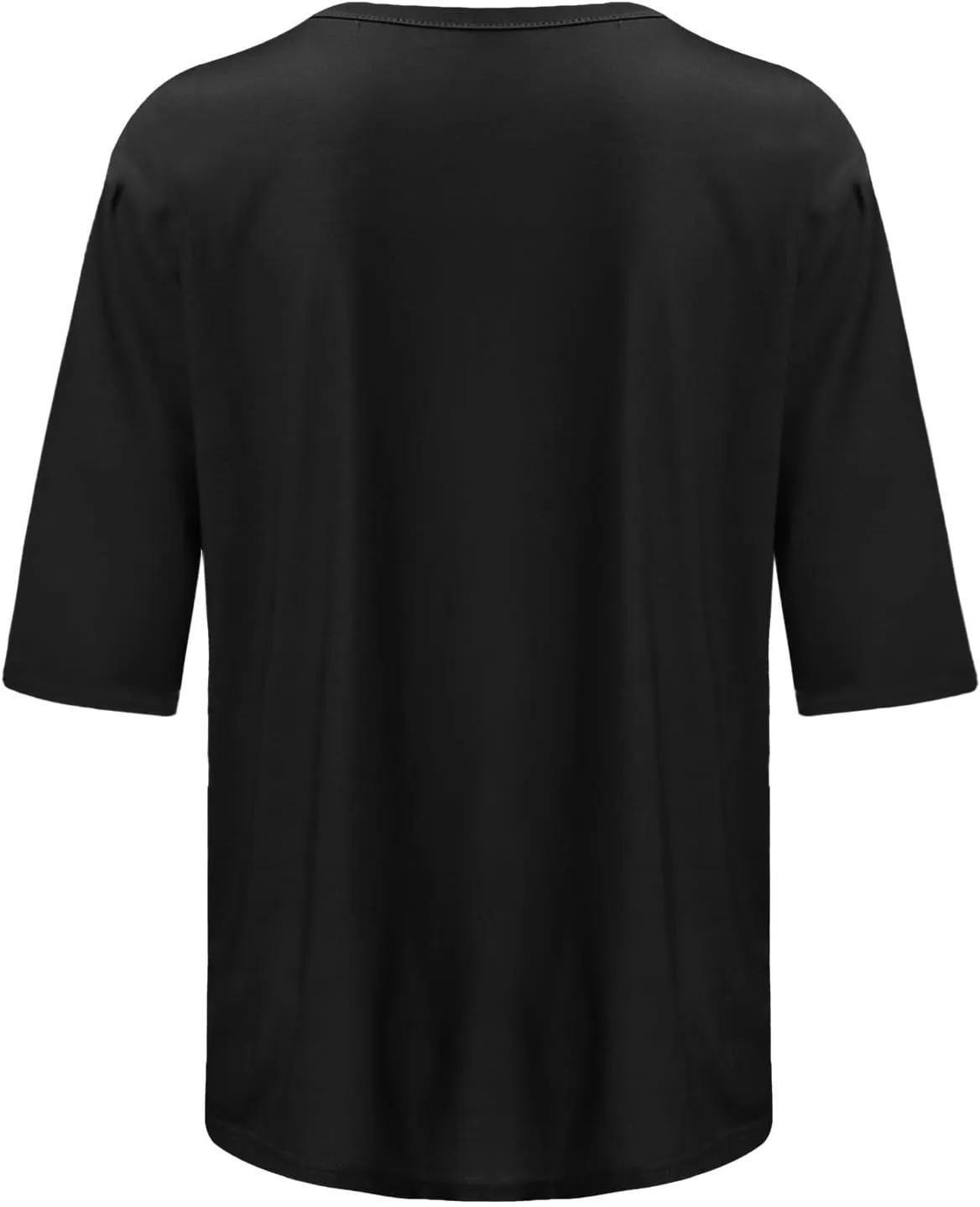 Womens Casual Tops Half Sleeve Loose Fit Shirts Plus Size Crewneck Cute Tees Soft Dressy 2025 Spring Summer Blouses