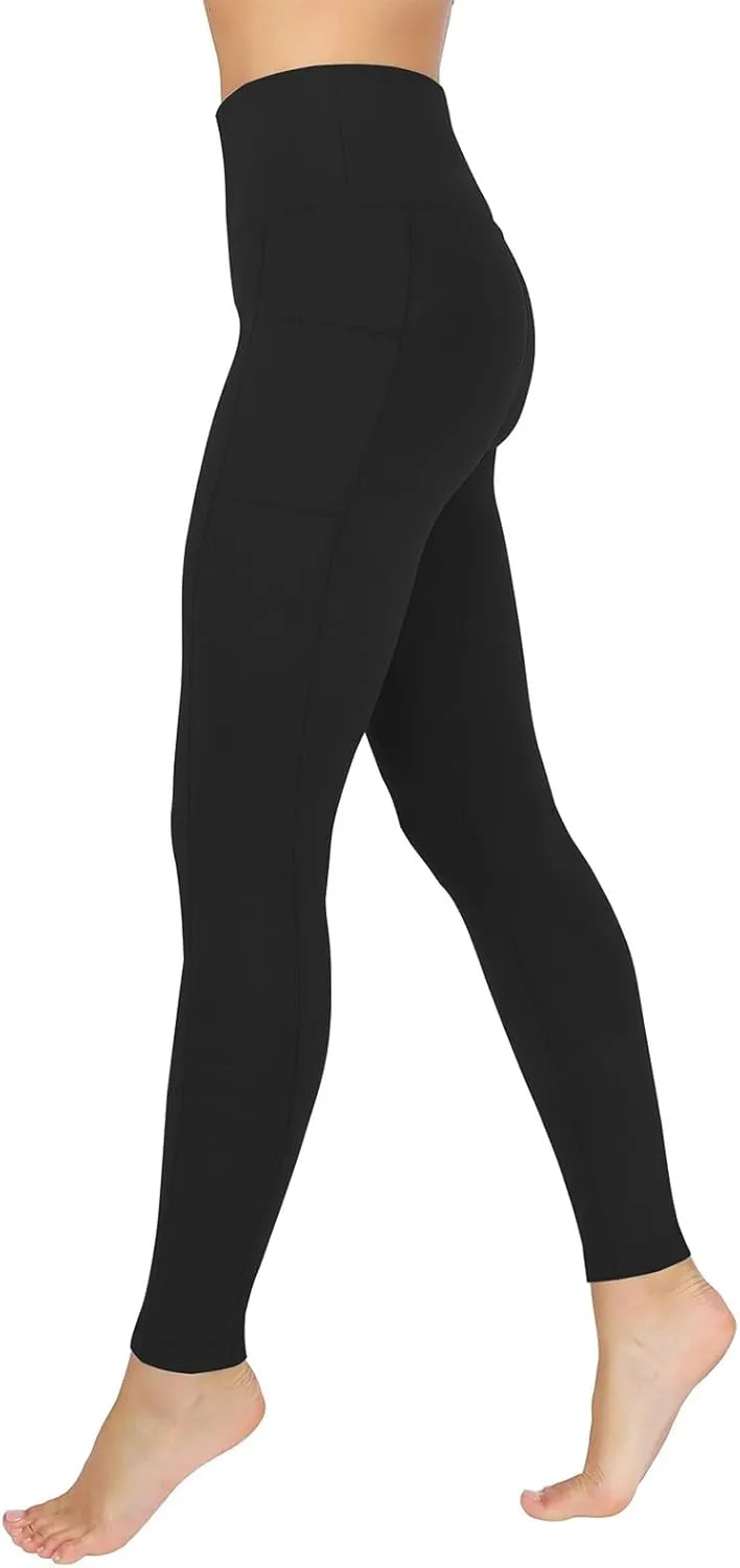 Womens Leggings with Pockets Workout Sports Running Athletic Pants Soft High Waist Yoga Pants Comfy Leggings Pants