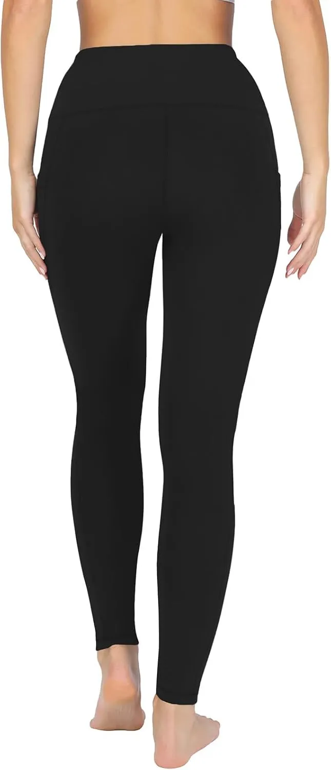 Womens Leggings with Pockets Workout Sports Running Athletic Pants Soft High Waist Yoga Pants Comfy Leggings Pants