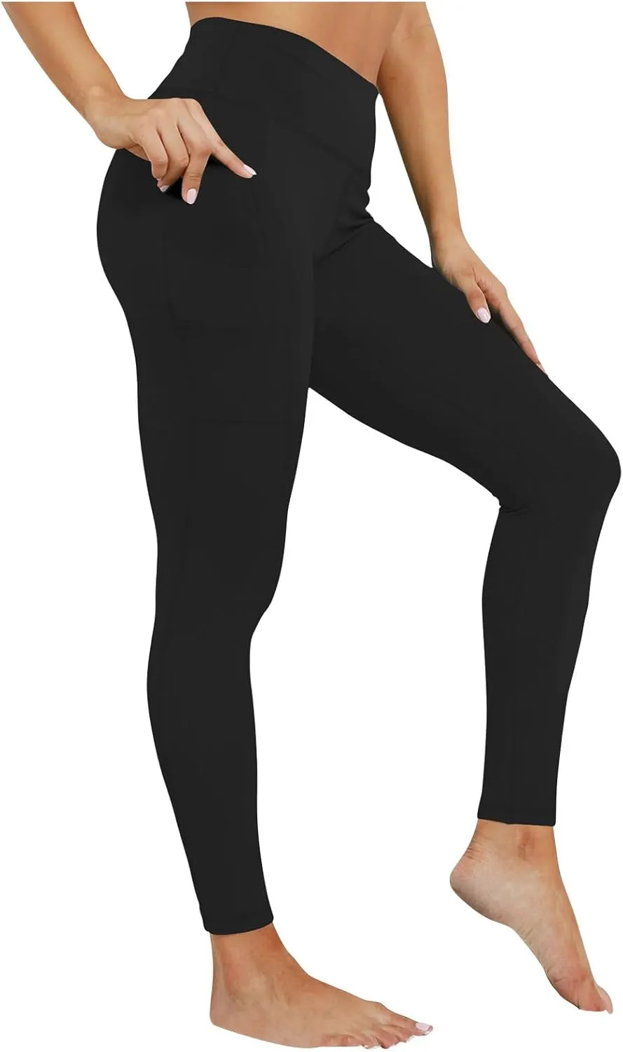 Womens Leggings with Pockets Workout Sports Running Athletic Pants Soft High Waist Yoga Pants Comfy Leggings Pants