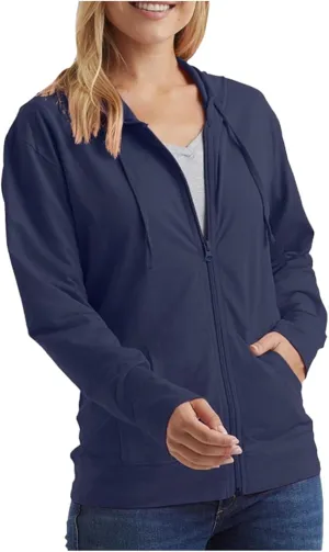 Womens Lightweight Hooded Cardigans Full Zip Drawstring Hoodies with Pockets Fall Casual Loose Hooded Coat