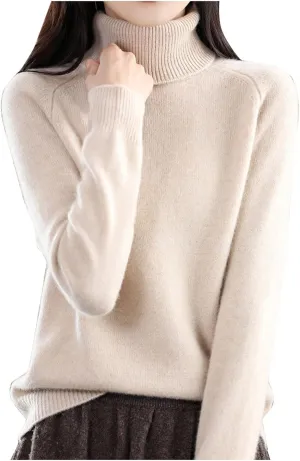 Womens Long Sleeve Turtleneck Pullover Sweaters Size Thick Knitted Sweater Bottom Shirt Oversized Sweater Cute Fall
