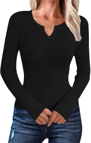 Women's Long Sleeve V Neck Cable Knit Sweater Casual Jumper 2025 Spring Pullover Top Ladies Dressya Casual Outfits