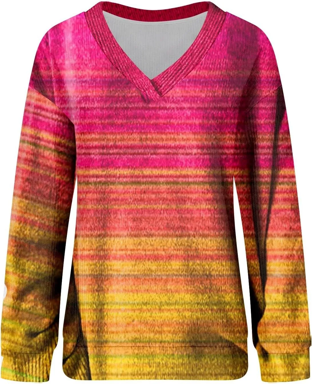 Women's Long Sleeve V Neck Cable Knit Sweater Plus Size Jumper 2025 Spring Pullover Ladies Dressya Casual Outfits