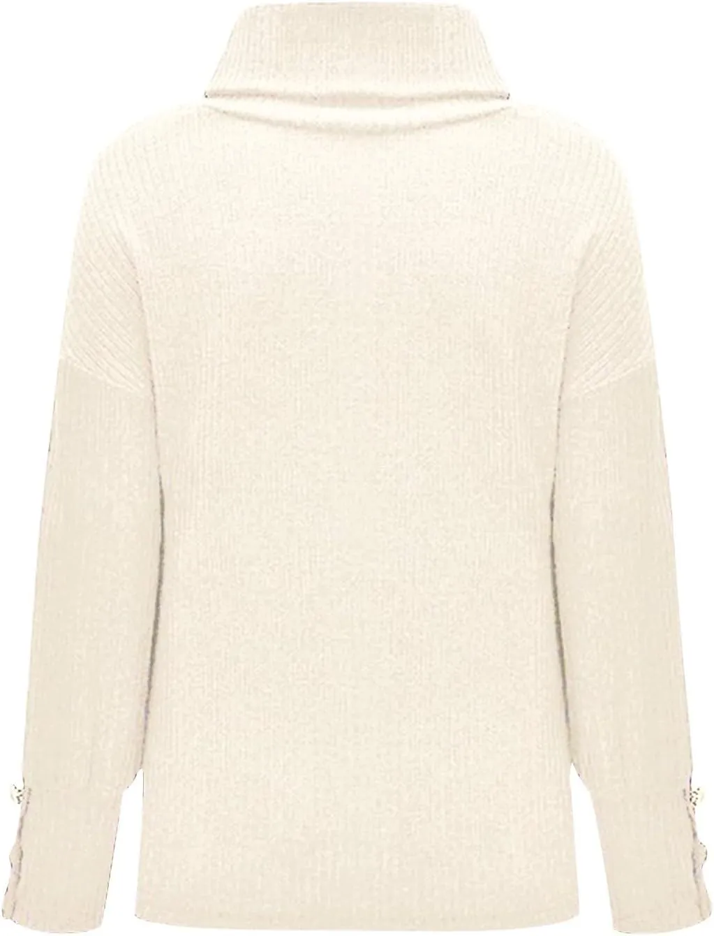 Women's Oversized Turtleneck Chunky Pullover Sweaters Cowl Neck Long Sleeve Winter Slouchy Loose Knit Sweaters