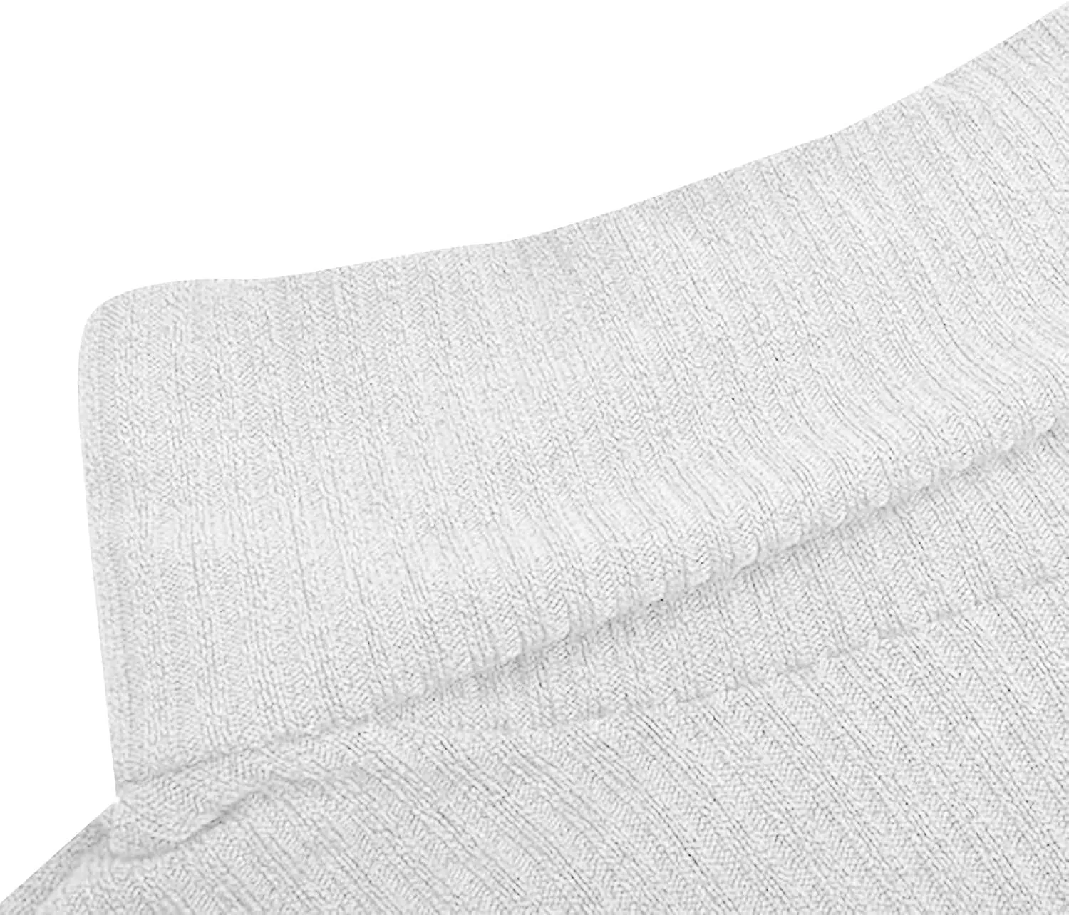 Women's Oversized Turtleneck Chunky Pullover Sweaters Cowl Neck Long Sleeve Winter Slouchy Loose Knit Sweaters