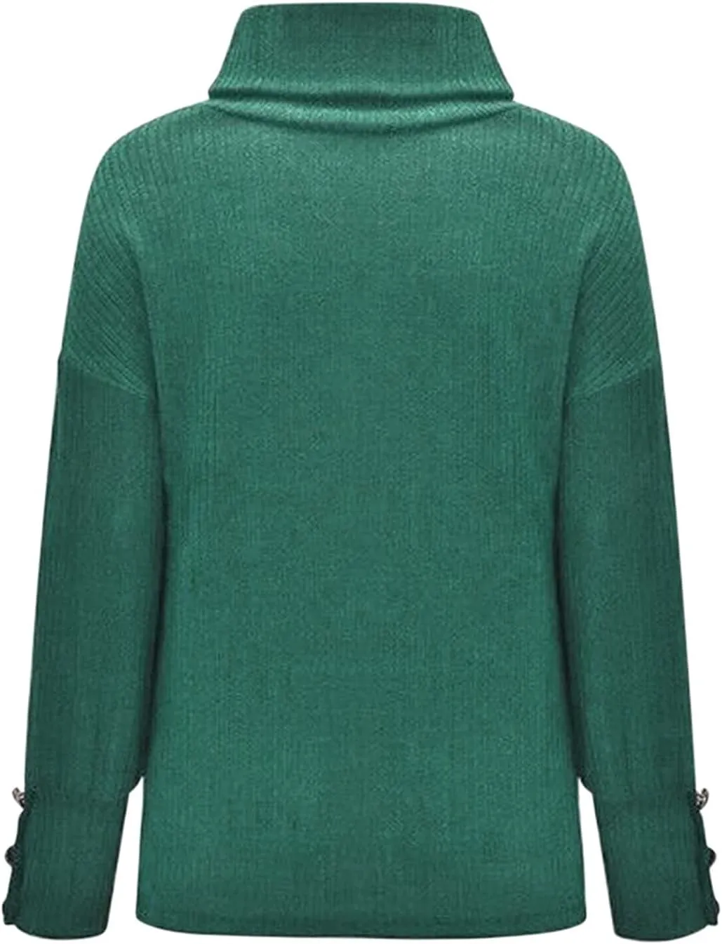 Women's Oversized Turtleneck Chunky Pullover Sweaters Cowl Neck Long Sleeve Winter Slouchy Loose Knit Sweaters