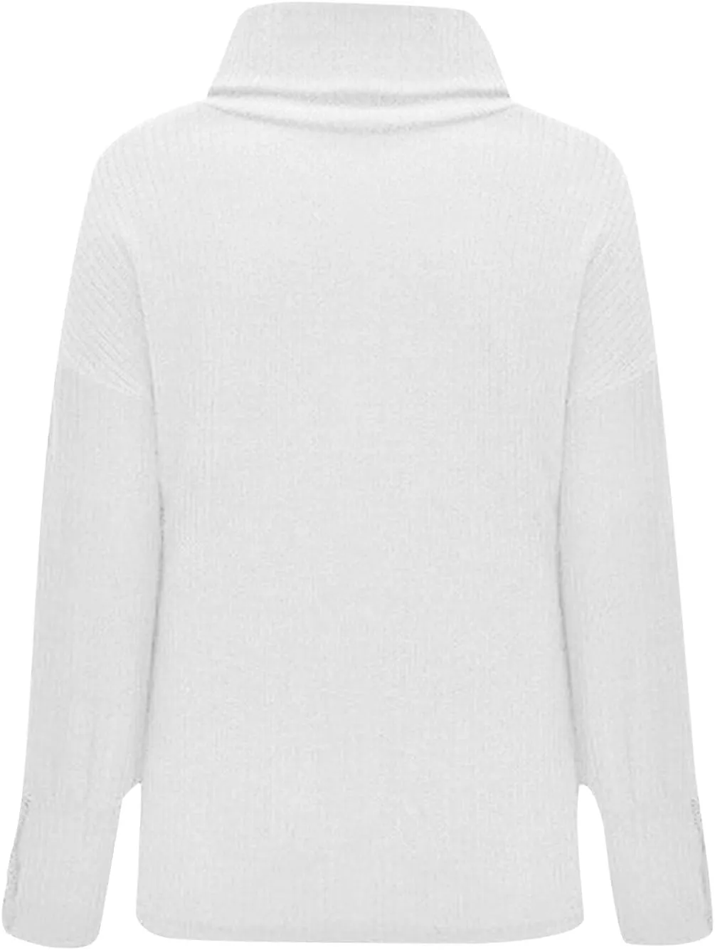 Women's Oversized Turtleneck Chunky Pullover Sweaters Cowl Neck Long Sleeve Winter Slouchy Loose Knit Sweaters