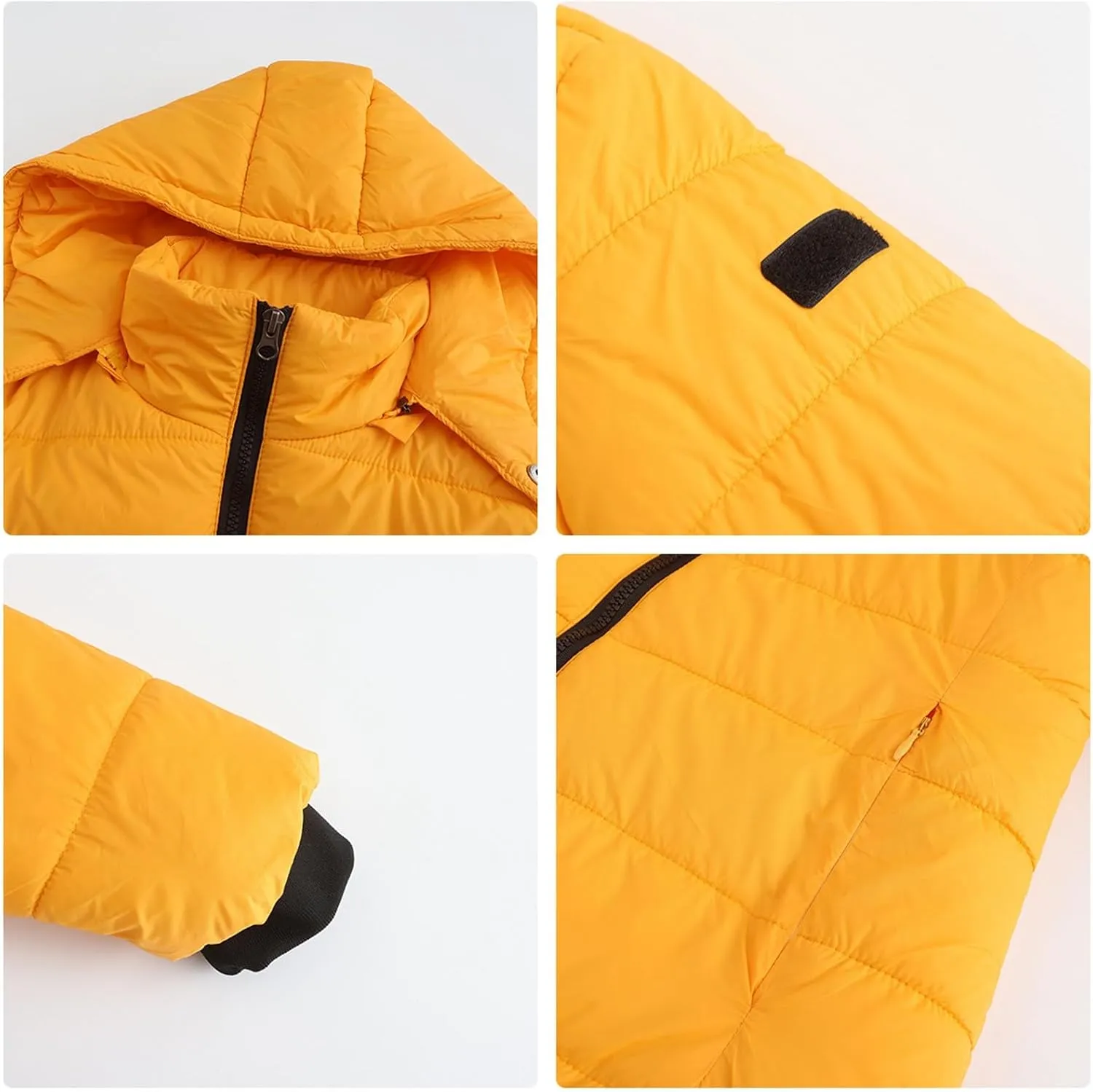 Womens Packable Puffer Coat Trendy Windproof Lightweight Down Jacket 2024 Winter Warm Long Puffer Coat Detachable Hood