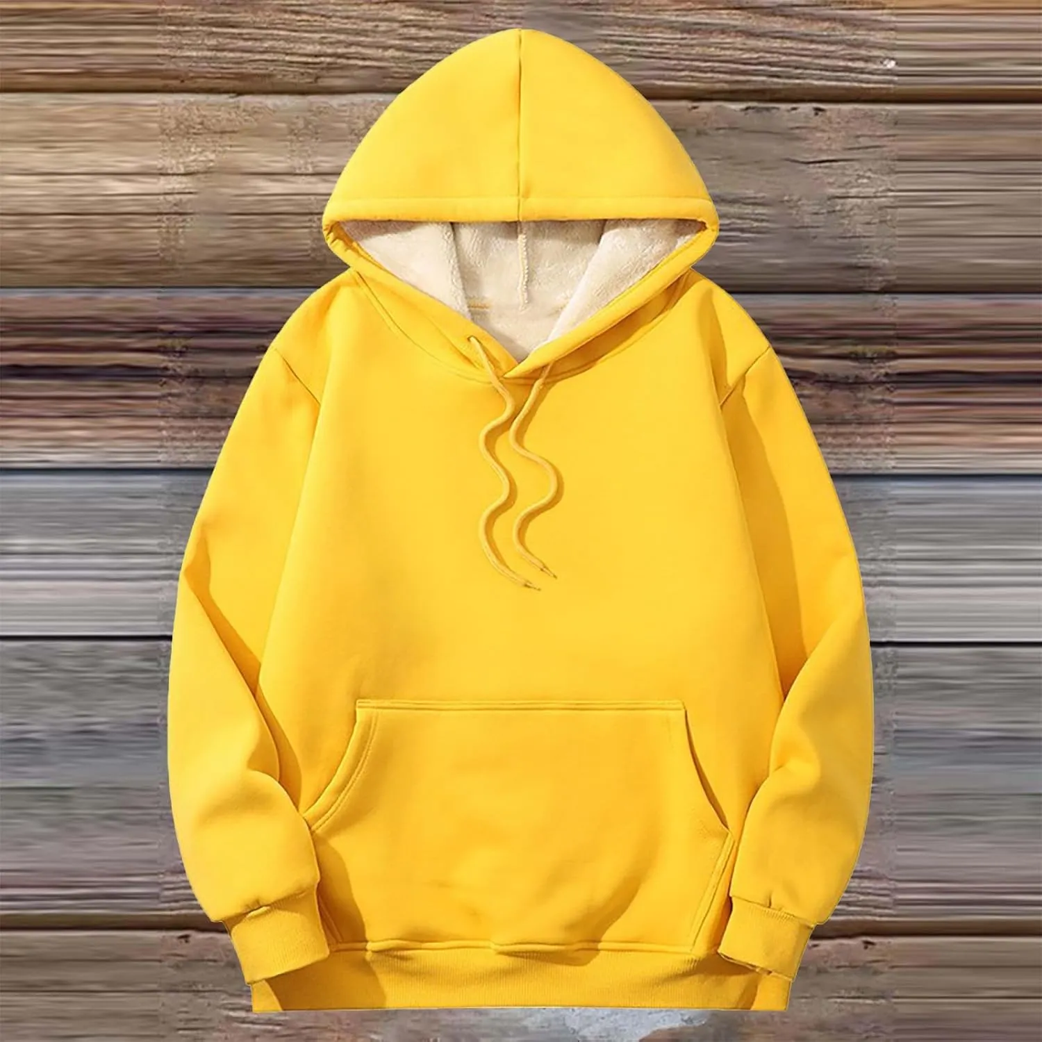 Womens Plus Size Sherpa Lined Hoodies Winter Warm Fleece Hooded Sweatshirt Casual Thermal Tops with Pocket