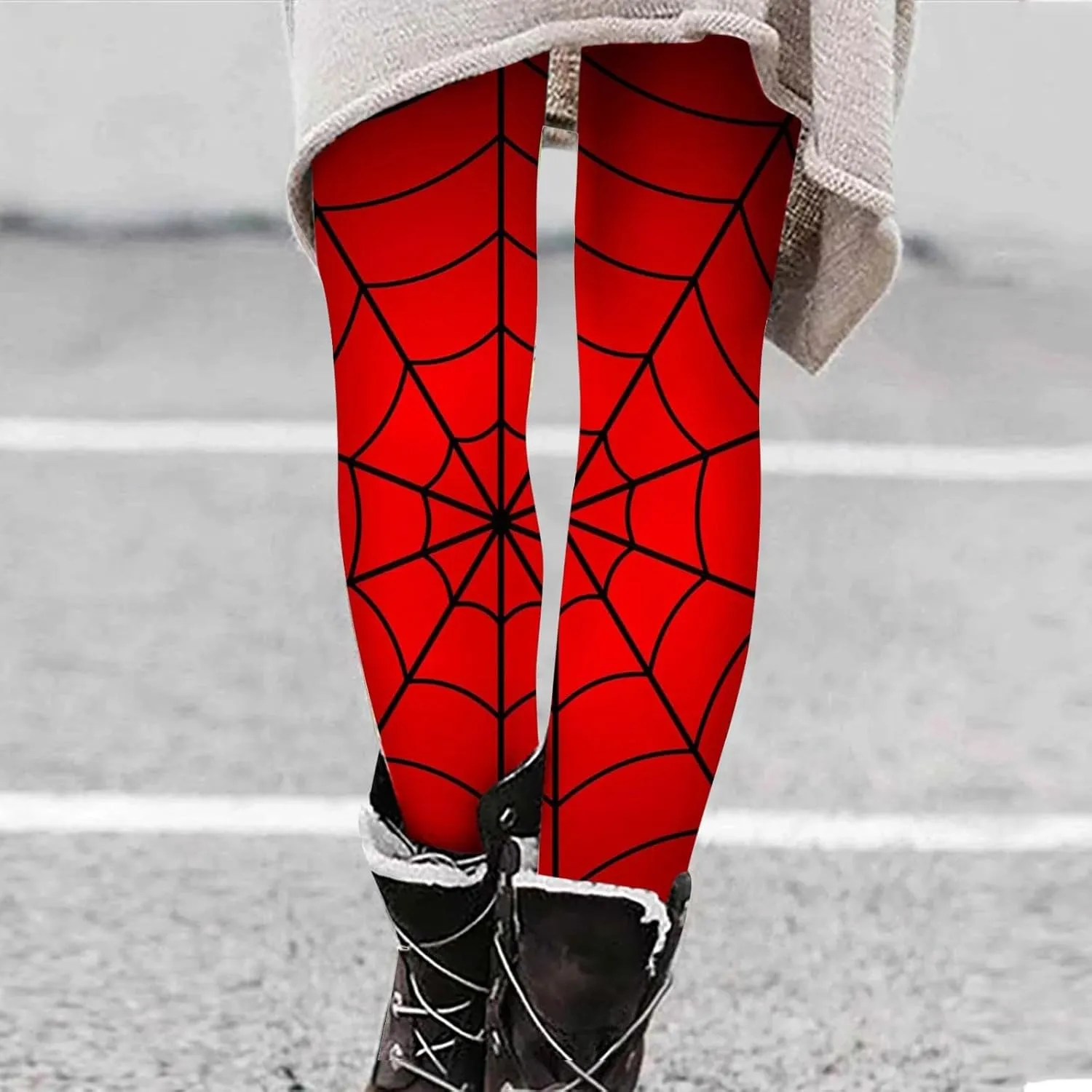 Women's Sugar Halloween Leggings Halloween Print Collection High Waist Women's Leggings Compression Pants Yoga