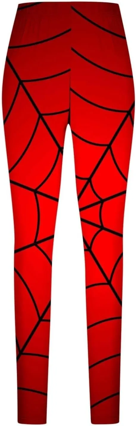 Women's Sugar Halloween Leggings Halloween Print Collection High Waist Women's Leggings Compression Pants Yoga
