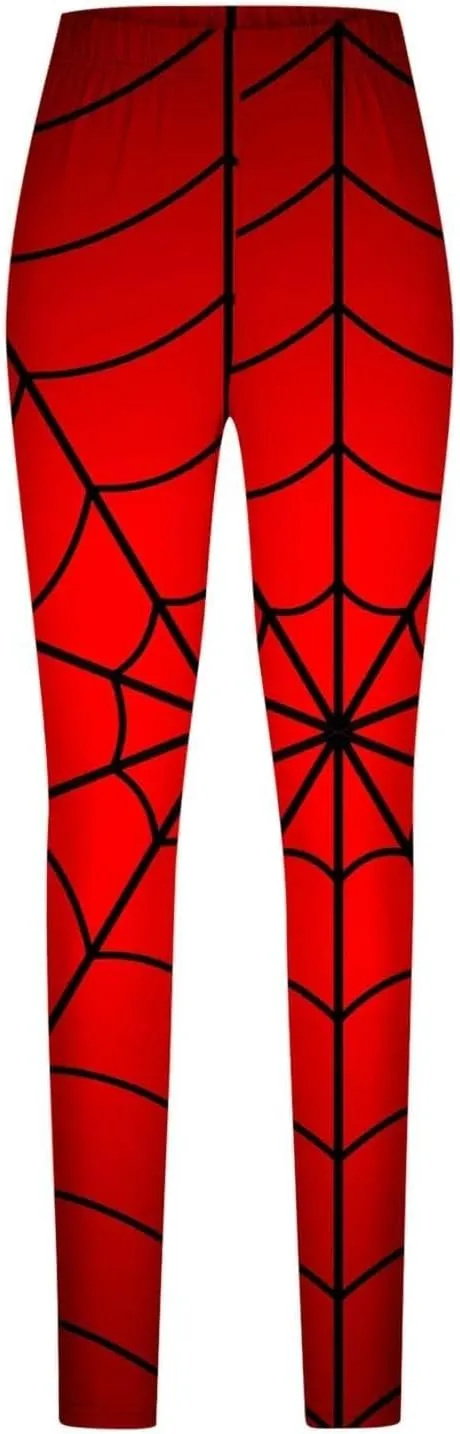 Women's Sugar Halloween Leggings Halloween Print Collection High Waist Women's Leggings Compression Pants Yoga